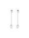 UNOde50 Sterling Silver Dangling Heart Earrings-shopbody.com