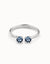 UNOde50 Sterling Silver Rigid Bracelet with Crystals-shopbody.com