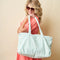 the darling effect Aqua Palm Terry Tote-shopbody.com