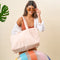 the darling effect Blush Palm Terry Tote-shopbody.com