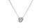 Stia Girl - Bezel Heart Birthstone Necklace-April/Clear CZ-Shopbody.com