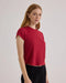 Bella Dahl Baby Crew Tee - Ruby Red-shopbody.com