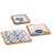 Ganz Square Blue Shell Serving Trays-shopbody.com