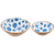 Ganz Blue Shell Serving Bowls-shopbody.com