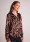 Bella Dahl Clean Shirt - Hazy Woodland Print-shopbody.com