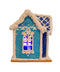 Kurt Adler 4" H Claydough Hanukkah LED House Table Piece-shopbody.com