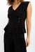 Frank Lyman V-Neck Peplum Top-shopbody.com