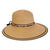 Sun 'N Sand  Women's Tan, Paperbraid Tapered, Brim 5"- 3.25"-shopbody.com