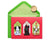 Papyrus Dog Houses Christmas Card-shopbody.com