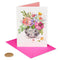 Papyrus Floral Disco Ball Blank Greeting Card-shopbody.com