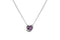 Stia Girl - Bezel Heart Birthstone Necklace-June/Alexandrite/Lt. Violet-Shopbody.com
