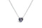 Stia Girl - Bezel Heart Birthstone Necklace-March/Aquamarine-Shopbody.com