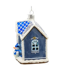 Kurt Adler Noble Gems™ Glass Hanukkah House Ornament-shopbody.com