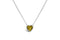 Stia Girl - Bezel Heart Birthstone Necklace-Nov/Citrine-Shopbody.com