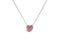 Stia Girl - Bezel Heart Birthstone Necklace-Oct/Tourmaline-Shopbody.com