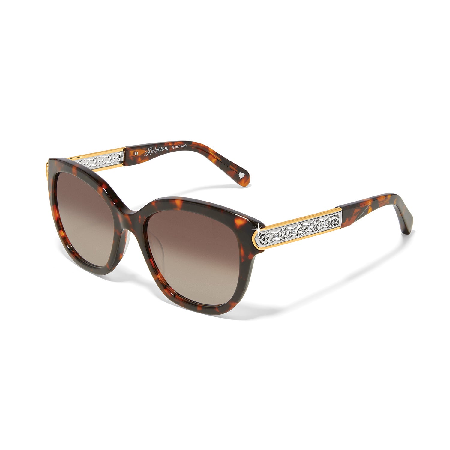 Brighton Black and Tortoise Sunglasses Ferrara Two Tone Tortoise Sunglasses - Brighton main image 3