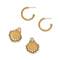 Brighton Twilight Waters Shell Hoop Earrings-shopbody.com