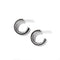 Brighton Interlok Noir Small Hoop Earrings-shopbody.com