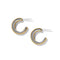 Brighton Interlok Noir Small Hoop Earrings-shopbody.com
