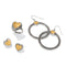 Brighton Pretty Tough Bold Heart Two Tone French Wire Earrings-shopbody.com