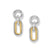 Brighton Medici Two Tone Link Post Drop Earrings-shopbody.com