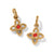 Brighton Venetian Gems Flower Reversible Post Drop Earrings-shopbody.com