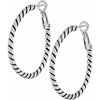 Brighton Twist Oval Hoop Charm Earrings-sshopbody.com