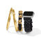 Brighton Sutton Braided Leather Watch Band - Black-shopbody.com