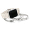 Brighton Sutton Braided Leather Watch Band - Optic White-shopbody.com