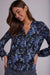 Bela Dahl Shirred Shoulder Shirt - Floral Frosted Print-shopbody.com