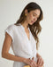 Bella Dahl Short Sleeve Tie Front Topshopbody.com