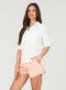 Bella Dahl Split Back Top - White-shopbody.com