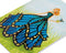 Papyrus Butterfly Girl Birthday Greeting Card- Designed by Bella Pilar-shopbody.com
