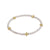 ESignature Cross Small Pearl Pattern 3mm Bead Bracelet - Gold