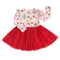 Emerson and Friends Sugar Plum Bamboo Tulle Dress - Red-shopbody.com