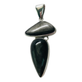 Charles Albert Silver - Obsidian Double Pendant  - Body & Soul Boutique