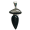 Charles Albert Silver - Obsidian Double Pendant  - Body & Soul Boutique