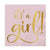 Slant Collections It's a Girl Napkin - Body & Soul Boutique