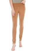 T-Party Mineral Wash Foldover Legging in Camel - Body & Soul Boutique