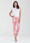 Robell Bella Tropical Flora Pant - Pink-shopbody.com