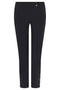 Robell Rose Ankle Pant - Grommets - Navy-shopbody.com