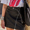 Amsterdam Heritage Maud Skinny Stud Belt in Black - Body & Soul Boutique