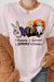 Rebel Stitch Peace Love Spooky Vibes Halloween Graphic Tee-shopbody.com