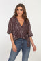 Veronica M Puff SLV Wrap Blouse-shopbody.com