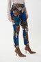 Joseph Ribkoff Black/Multi Floral Slim Leg Pants-shopbody.com