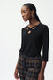 Joseph Ribkoff Cross Neckline Top-shopbody.com