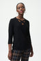 Joseph Ribkoff Cross Neckline Top-shopbody.com