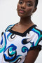 Joseph Ribkoff Vanilla/Multi Top-shopbody.com
