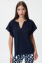 Joseph Ribkoff Flared Top With Mandarin Collar-shopbody.com