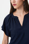 Joseph Ribkoff Flared Top With Mandarin Collar-shopbody.com